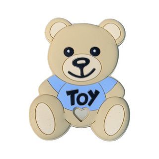Beissfigur: Bär mit Shirt · blau 2