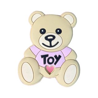 Beissfigur: Bär mit Shirt · rosa