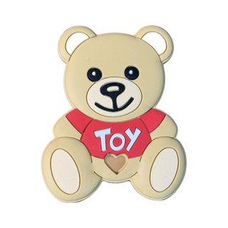 Beissfigur: Bär mit Shirt · rot