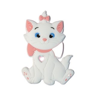 Beissfigur: Katze · weiss