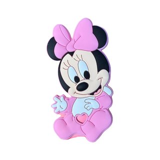 Beissfigur: Maus mit Schleife · lila