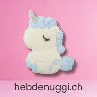 Motivperle Einhorn · blau