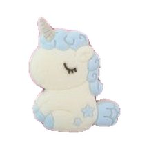 Motivperle Einhorn · blau