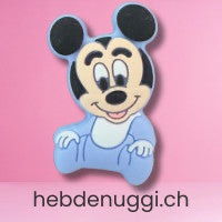 Motivperle Maus · Babyform, blau 2