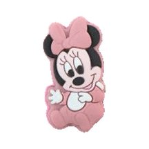 Motivperle Maus mit Schleife · Babyform, rosa 1