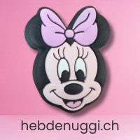 Motivperle Maus mit Schleife · Kopfform, lila