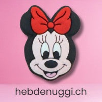 Motivperle Maus mit Schleife · Kopfform, rot