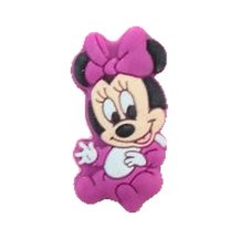 Motivperle Maus mit Schleife · magenta